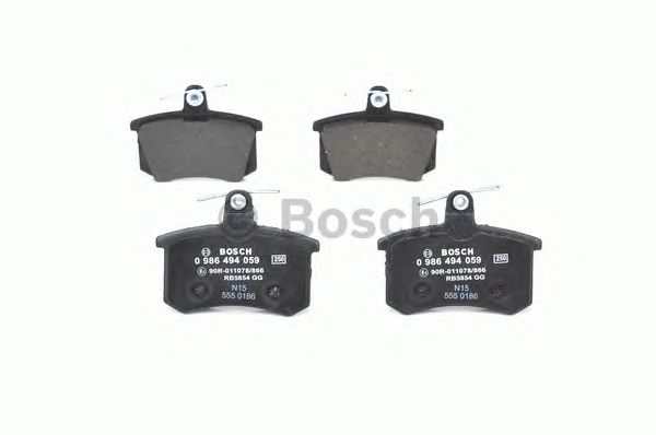 0986494059 BOSCH Гальмівні колодки до дисків BP7831