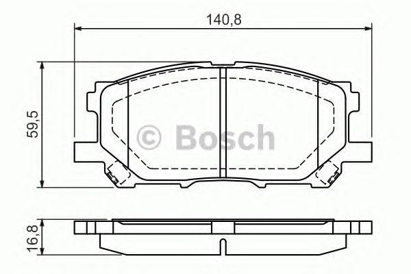 0986494218 BOSCH Гальмівні колодки до дисків BP11541
