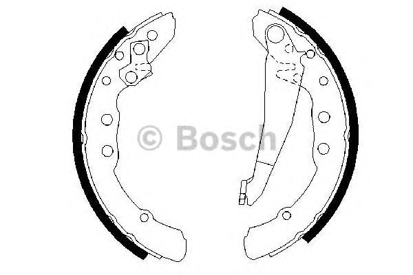0986487281 BOSCH Гальмівні колодки до барабанів BS5311