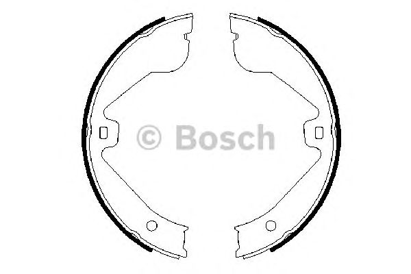 0986487705 BOSCH Гальмівні колодки до барабанів (HB) BS9251