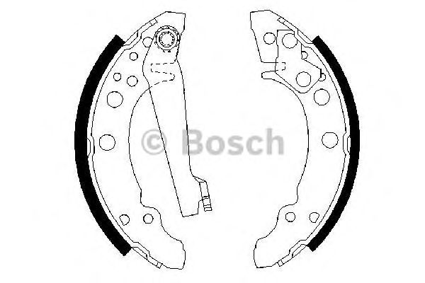 0986487002 BOSCH Гальмівні колодки до барабанів BS4021