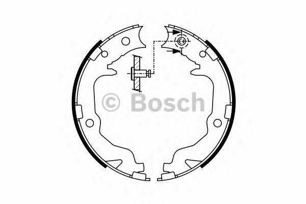 0986487766 BOSCH Гальмівні колодки до барабанів (HB) BS9861