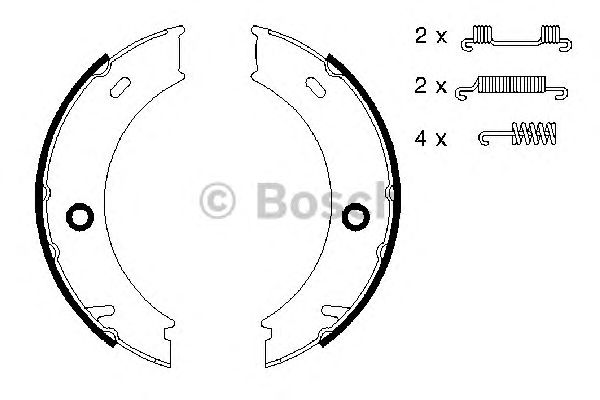 0986487611 BOSCH Гальмівні колодки до барабанів (HB) BS8491