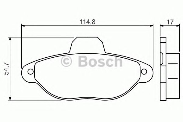 0986495255 BOSCH Гальмівні колодки до дисків1