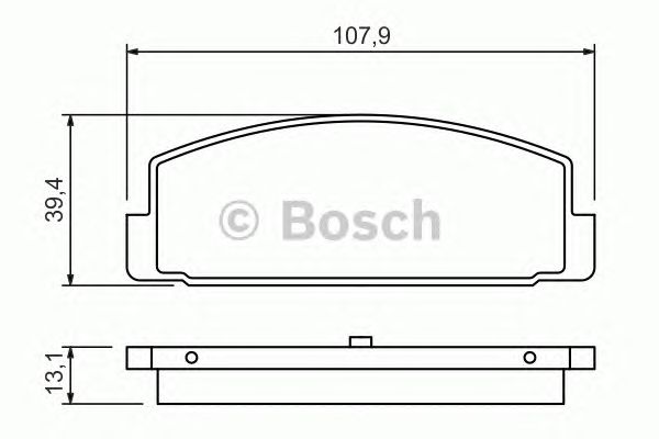 0986424295 BOSCH Гальмівні колодки до дисків BP1441