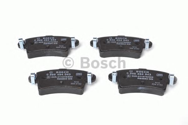 0986494043 BOSCH Гальмівні колодки до дисків BP3911