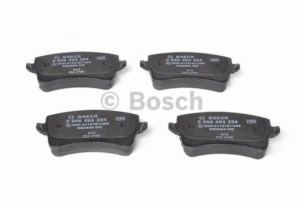 0986494254 BOSCH Гальмівні колодки до дисків1