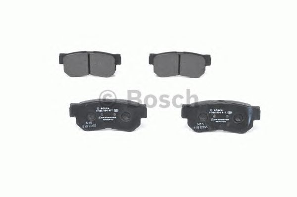 0986494417 BOSCH Гальмівні колодки до дисків2