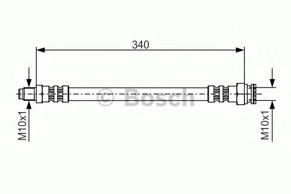 1987476393 BOSCH Гальмівний шланг1