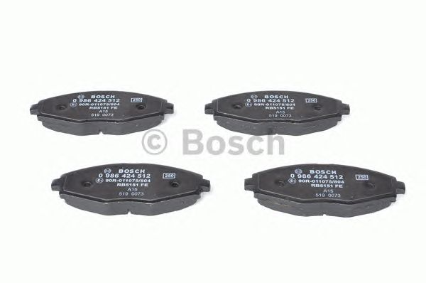 0986424512 BOSCH Гальмівні колодки до дисків BP2701