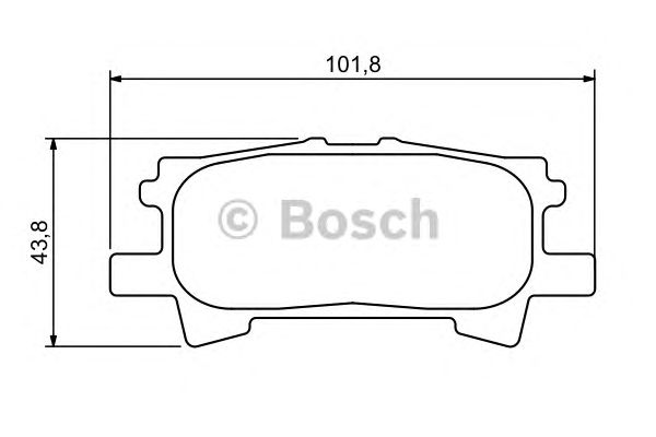 0986494224 BOSCH Гальмівні колодки до дисків BP11591
