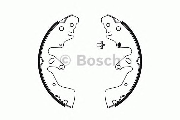 0986487756 BOSCH Гальмівні колодки до барабанів BS9761