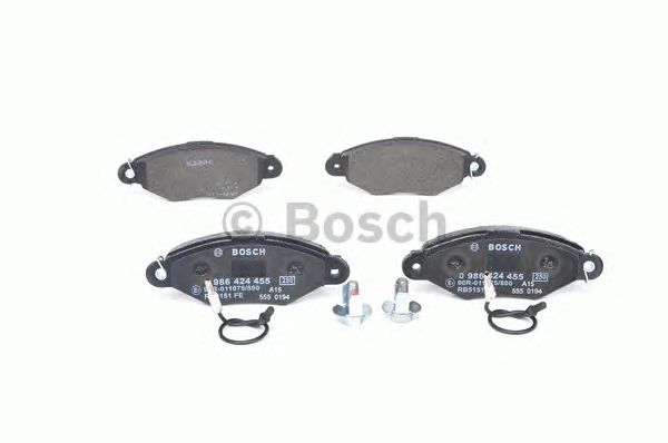 0986424455 BOSCH Гальмівні колодки до дисків BP2242