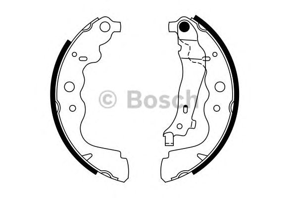 0986487754 BOSCH Гальмівні колодки до барабанів BS9741