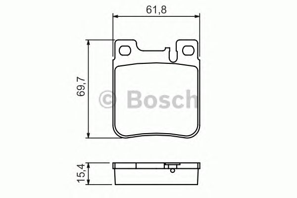 0986460965 BOSCH Гальмівні колодки до дисків BP5341