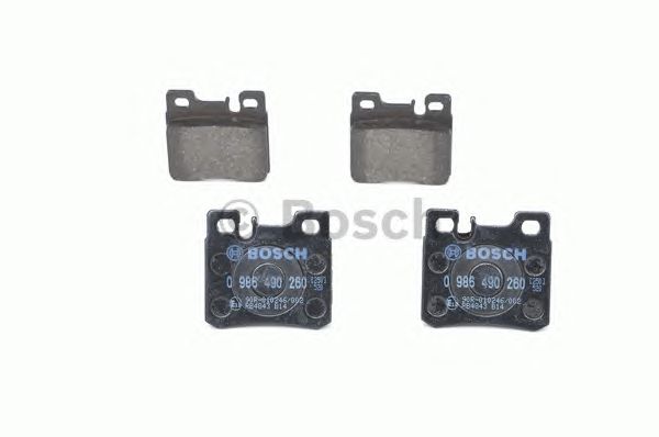 0986490260 BOSCH Гальмівні колодки до дисків BP7640