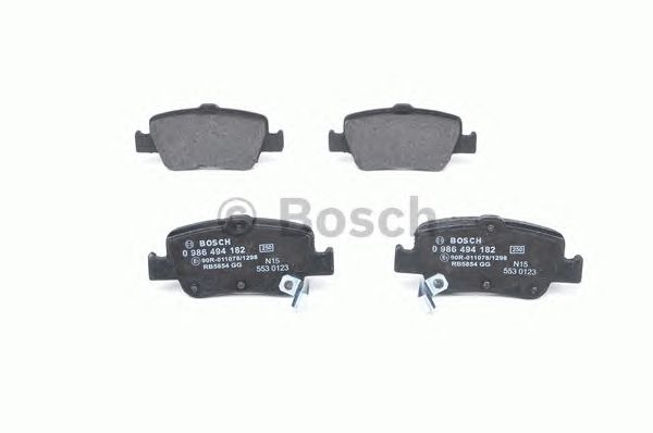 0986494182 BOSCH Гальмівні колодки до дисків1