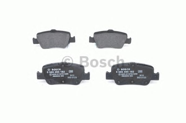 0986494182 BOSCH Гальмівні колодки до дисків2