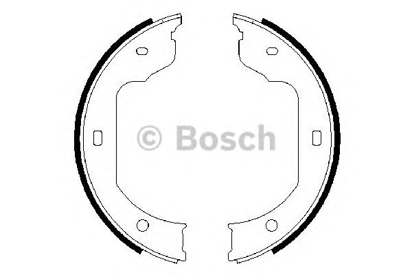0986487625 BOSCH Гальмівні колодки до барабанів (HB) BS8601