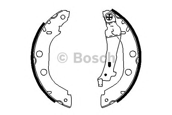 0986487699 BOSCH Гальмівні колодки до барабанів BS9191