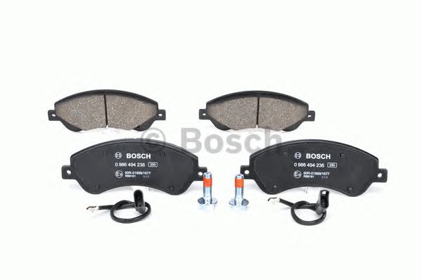 0986494236 BOSCH Гальмівні колодки до дисків2
