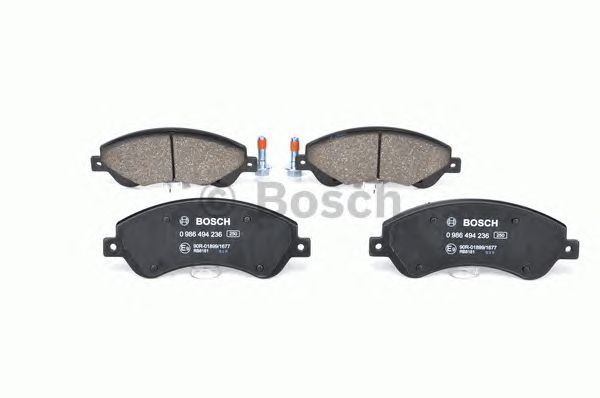 0986494236 BOSCH Гальмівні колодки до дисків4