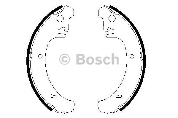 0986487219 BOSCH Гальмівні колодки до барабанів BS4831