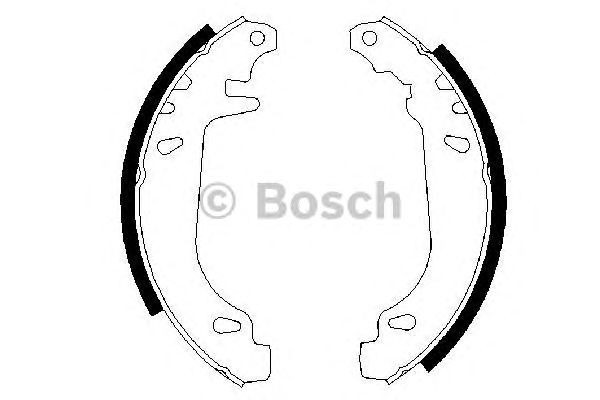 0986487272 BOSCH Гальмівні колодки до барабанів BS5221