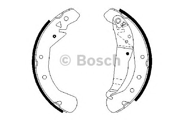 0986487658 BOSCH Гальмівні колодки до барабанів BS8811