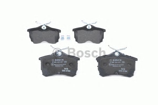0986424661 BOSCH Гальмівні колодки до дисків BP3772