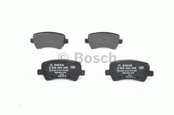 0986494248 BOSCH Гальмівні колодки до дисків1