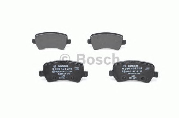 0986494248 BOSCH Гальмівні колодки до дисків2