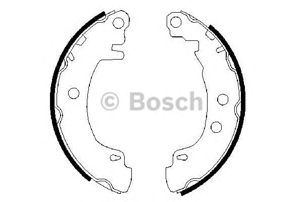 0986487550 BOSCH Гальмівні колодки до барабанів BS8001