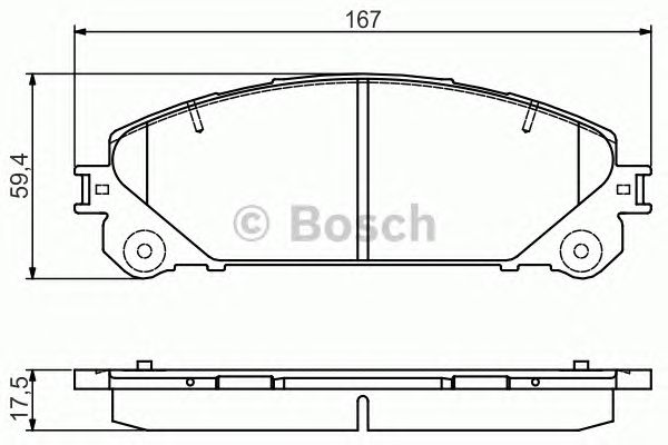 0986495169 BOSCH Гальмівні колодки до дисків BP22211