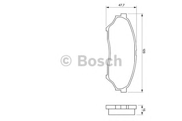 0986424713 BOSCH Гальмівні колодки до дисків BP4250
