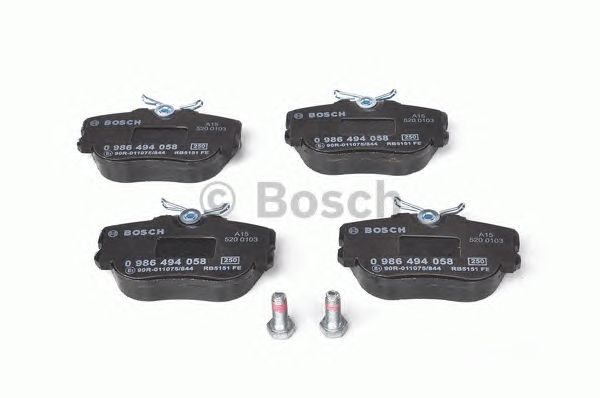 0986494058 BOSCH Гальмівні колодки до дисків BP7701