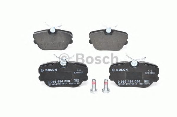0986494058 BOSCH Гальмівні колодки до дисків BP7701