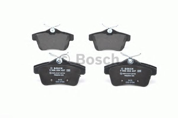 0986494437 BOSCH Гальмівні колодки до барабанів (HB)1