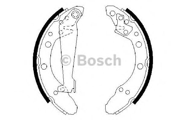 0986487536 BOSCH Гальмівні колодки до барабанів BS7861