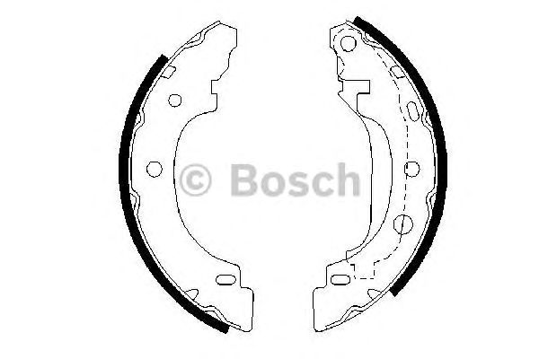 0986487570 BOSCH Гальмівні колодки до барабанів BS8151