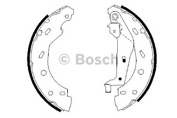0986487600 BOSCH Гальмівні колодки до барабанів BS8401