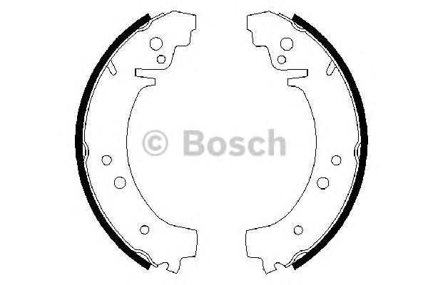 0986487217 BOSCH Гальмівні колодки до барабанів BS4821
