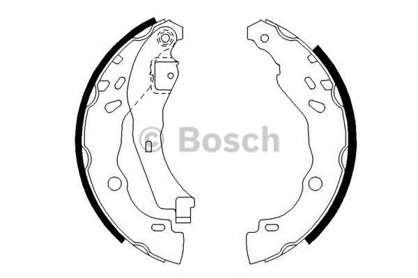 0986487627 BOSCH Гальмівні колодки до барабанів BS8621