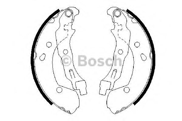 0986487668 BOSCH Гальмівні колодки до барабанів BS8881