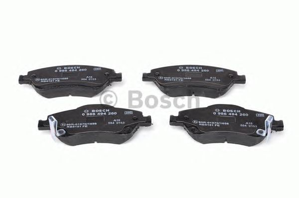 0986494260 BOSCH Гальмівні колодки до дисків1