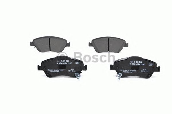 0986494260 BOSCH Гальмівні колодки до дисків2