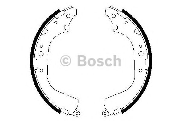 0986487354 BOSCH Гальмівні колодки до барабанів BS6041