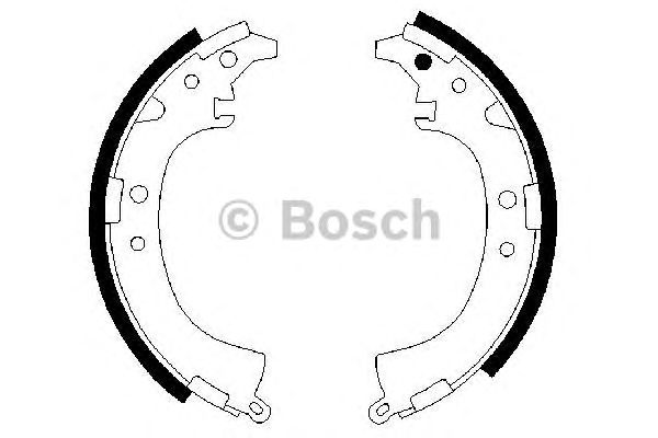 0986487424 BOSCH Гальмівні колодки до барабанів BS6741