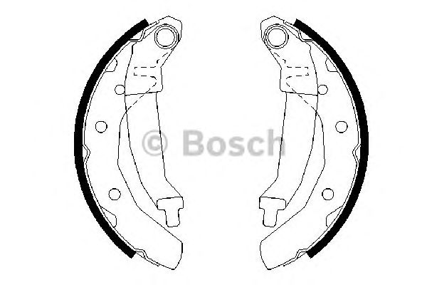 0986487628 BOSCH Гальмівні колодки до барабанів BS8631