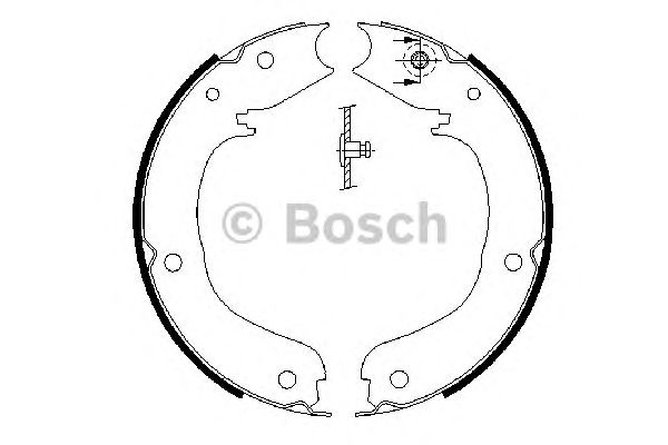 0986487710 BOSCH Гальмівні колодки до барабанів (HB) BS9301